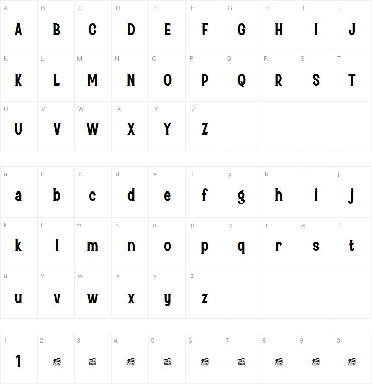 zekista trial字体