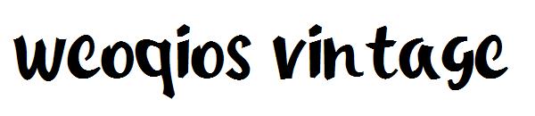 weoqios vintage字体