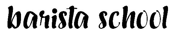 Barista school字体