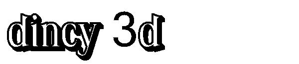 dincy 3d字体