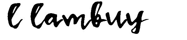l lambuy字体