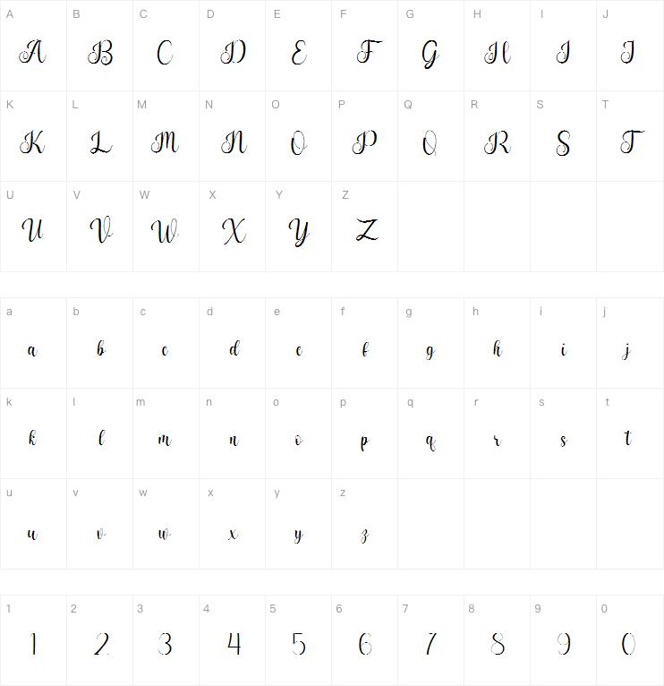 Holly script字体