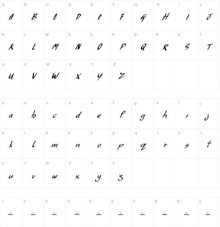 Hilly billy字体