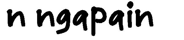 n ngapain字体