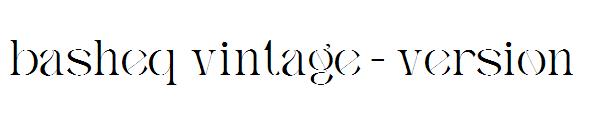 basheq vintage - version