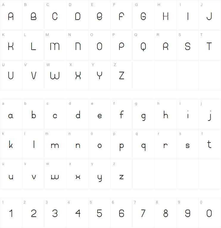 Line stains字体