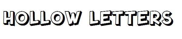 hollow letters
