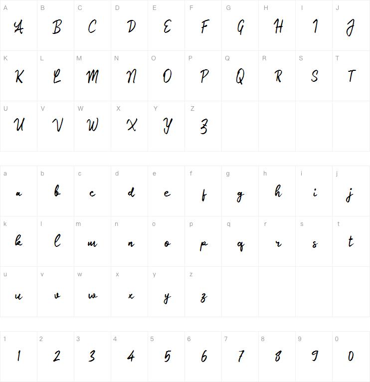 Olalia signature字体