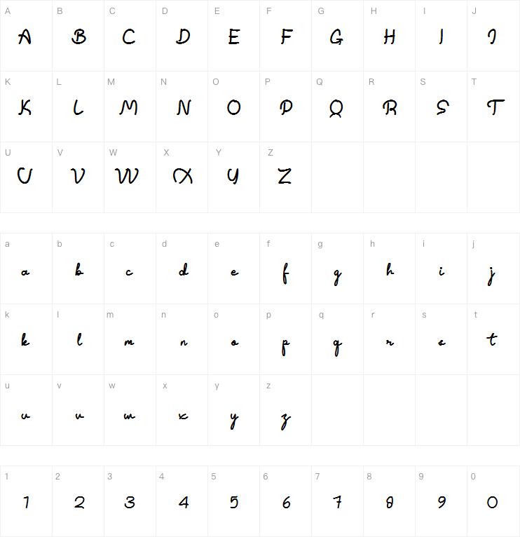 Xilent sheet字体