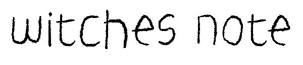 witches note