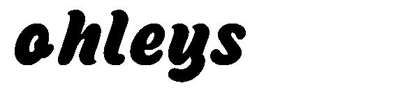 ohleys&nbsp;字体下载