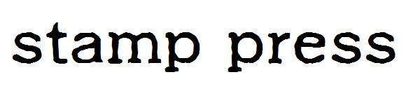 stamp press