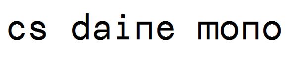 cs daine mono 字体下载