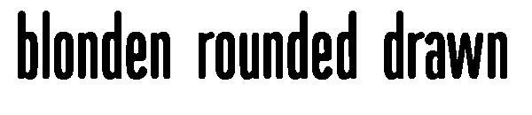 blonden rounded drawn