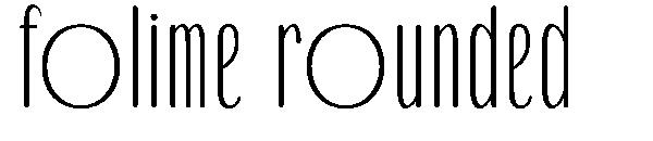 Folime rounded字体