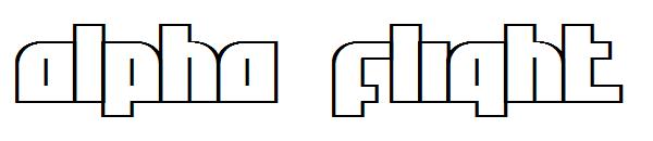 Alpha Flight字体