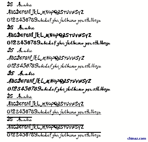 DS Arabic字体