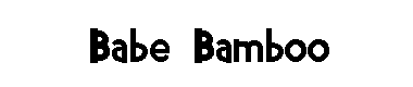 Babe Bamboo字体