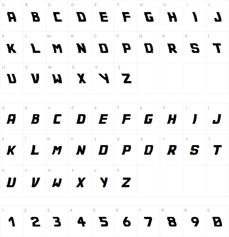 Back to the future 2002字体