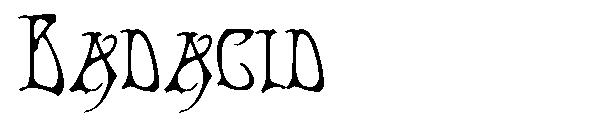 Badacid字体