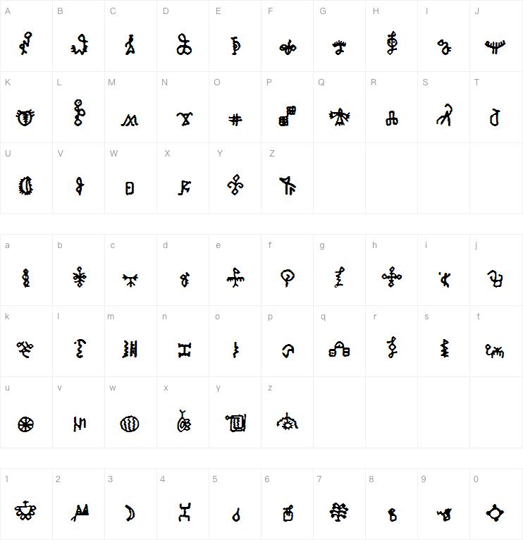 Bamumsymbols1字体