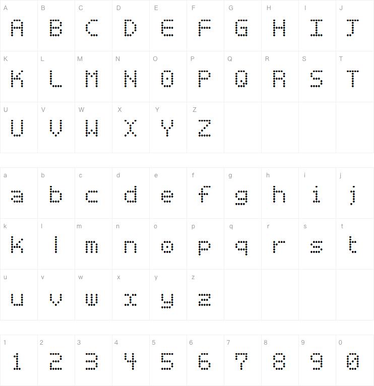 Basicdots字体