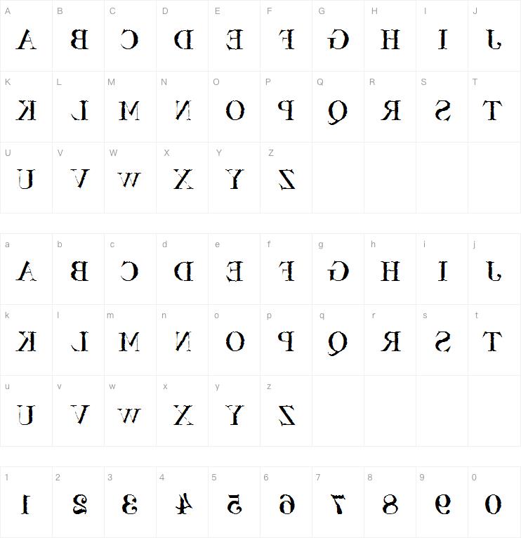 Bassackwards字体