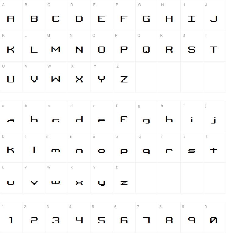 Binary字体