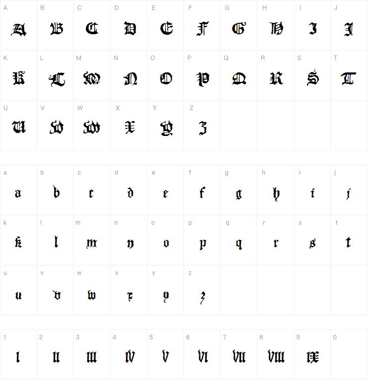 Blackletterhplhs字体