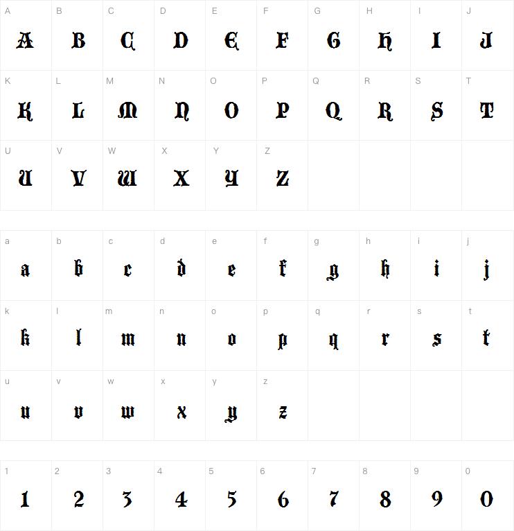 Blackwoodcastle字体