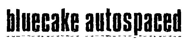 BlueCake Autospaced字体