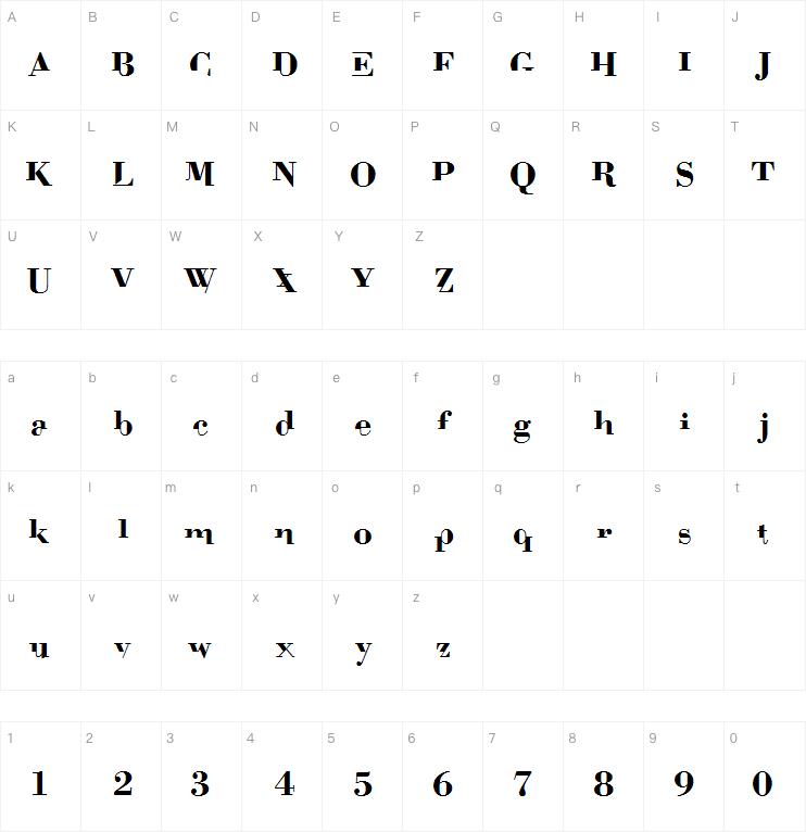 Bodonimutant字体