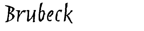 Brubeck字体