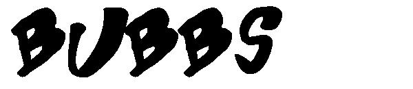 Bubbs字体