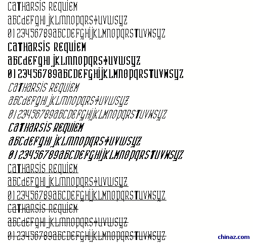 Catharsis Requiem字体