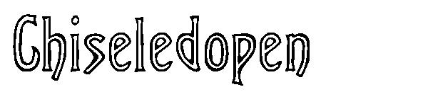 Chiseledopen字体