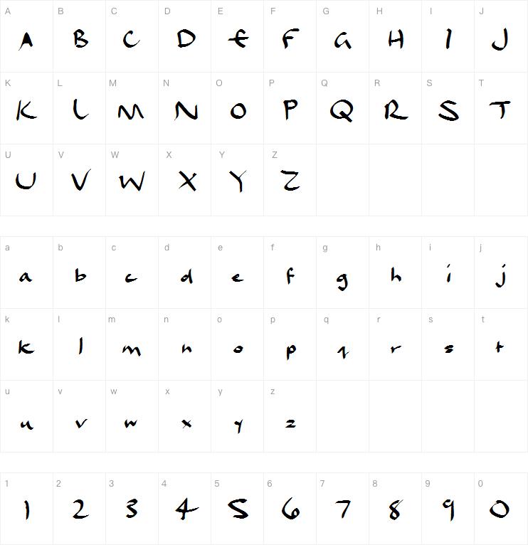 Dael Calligraphy字体