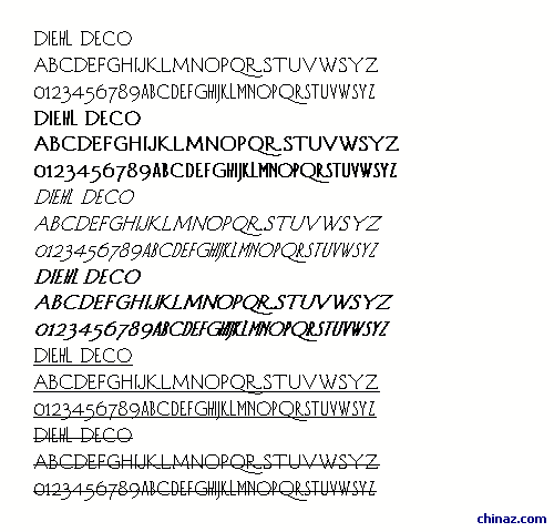 Diehl Deco字体