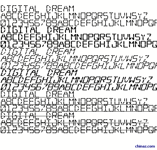 Digital dream字体