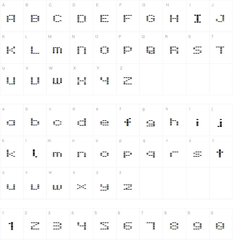 Dot 28字体