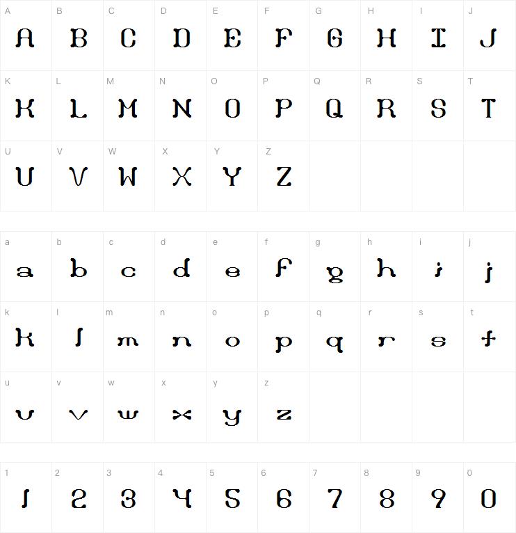 Draggle字体