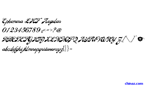 Ephemera LHF Regular字体