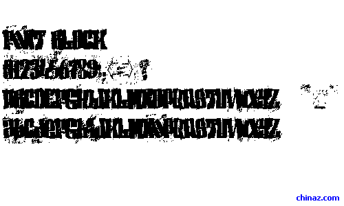 font BLOCK字体