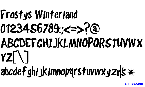 Frostys Winterland字体