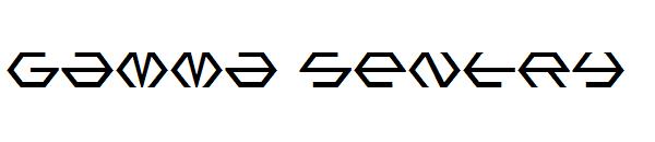 Gamma Sentry字体