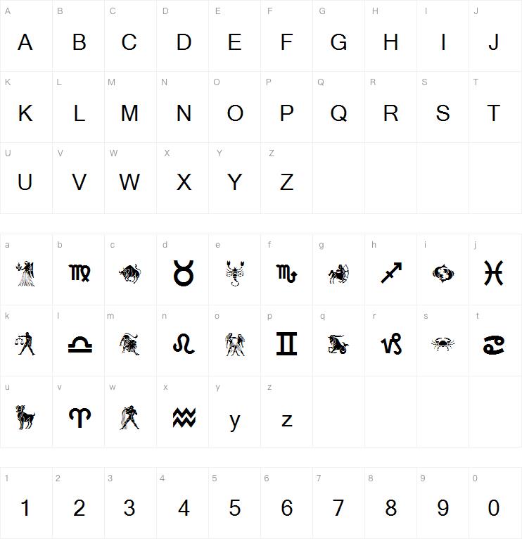 Gezodiac字体