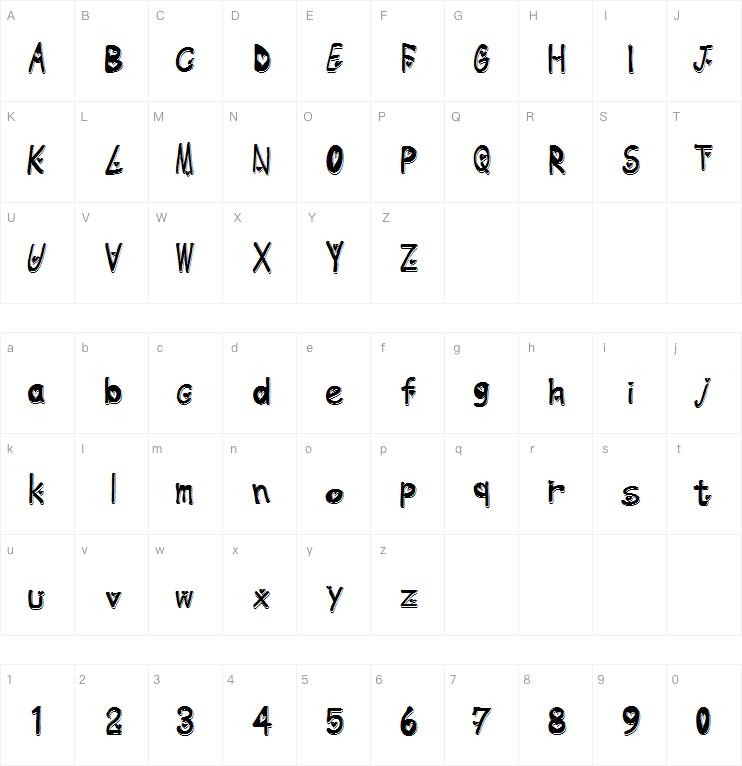 Heartemboss字体