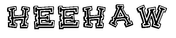 Heehaw字体