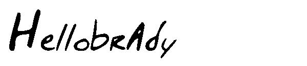 Hellobrady字体