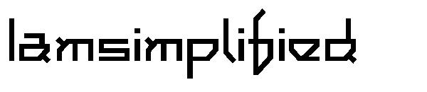 Iamsimplified字体